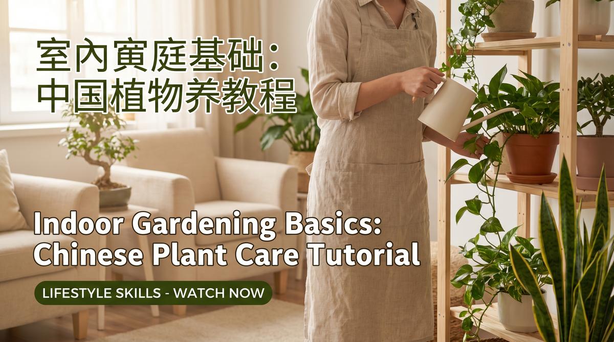 91网园艺视频教程 - 室内植物养护视频